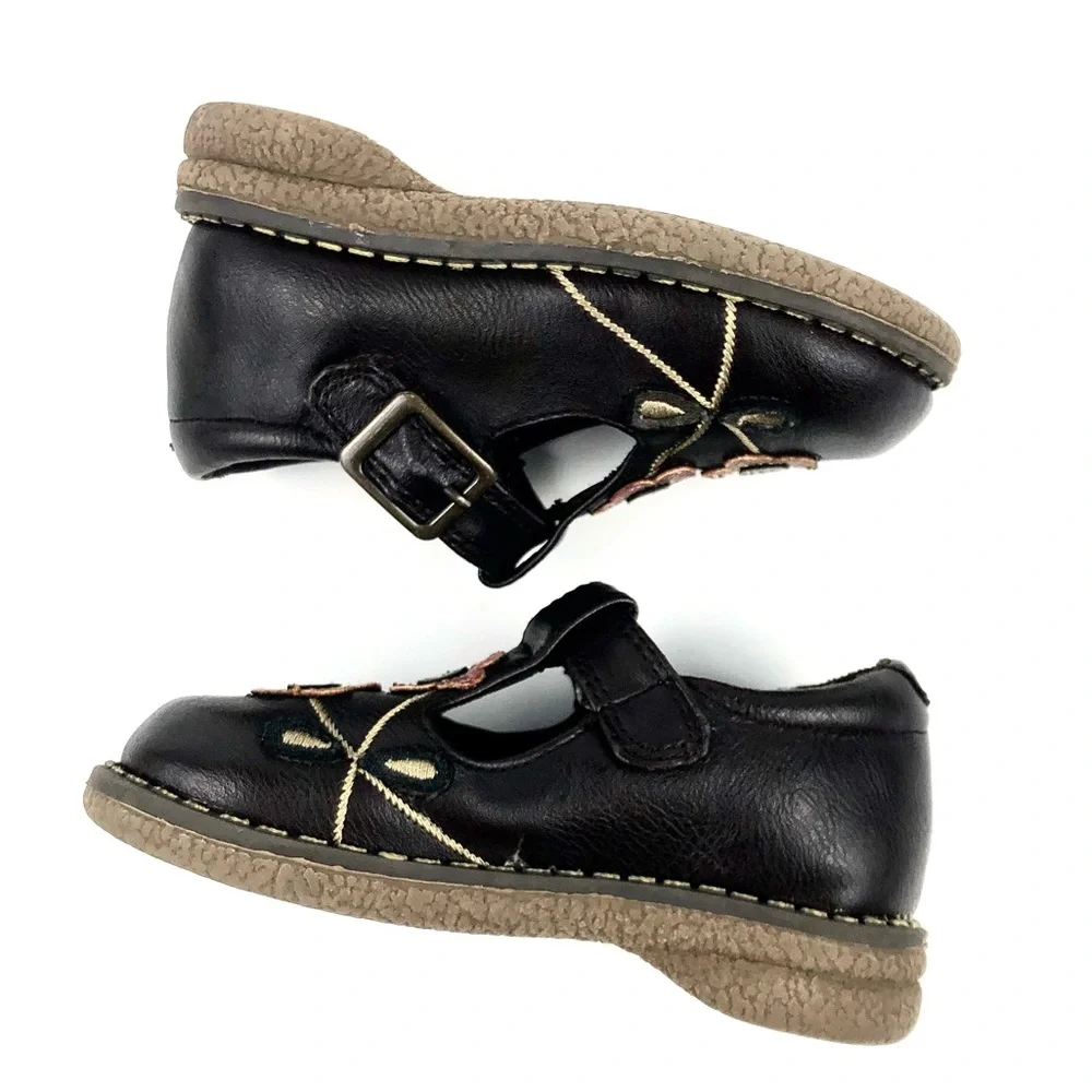 Rachael Toddler Brown T Strap Mary Janes Size 5